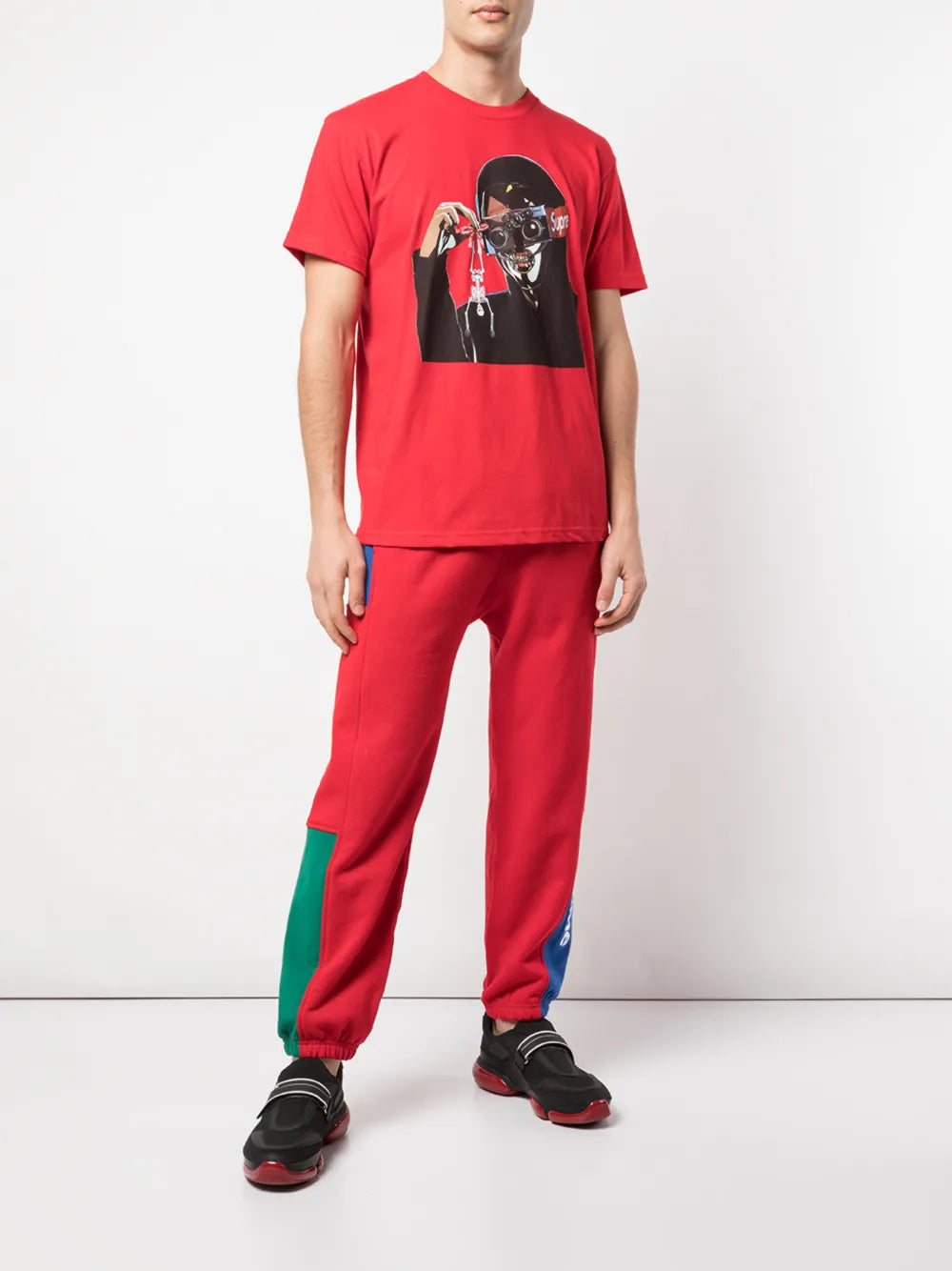 Supreme pants con paneles - Rojo - imagen 2