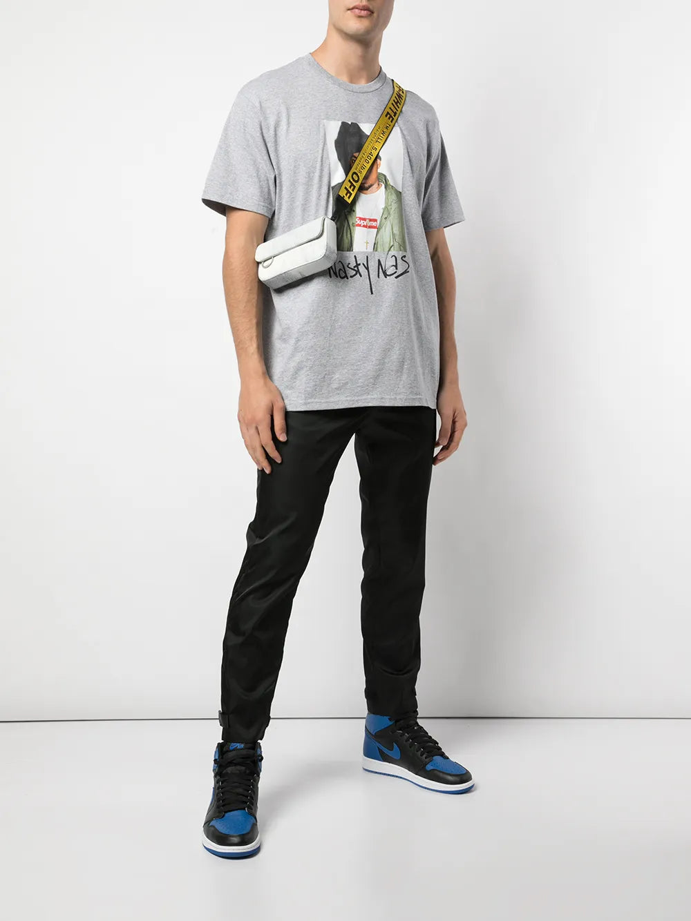 Supreme playera con estampado gráfico - Gris - imagen 2