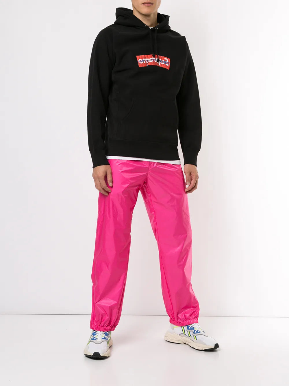 Supreme x Commes Des Garcon logo hoodie - Negro - imagen 2