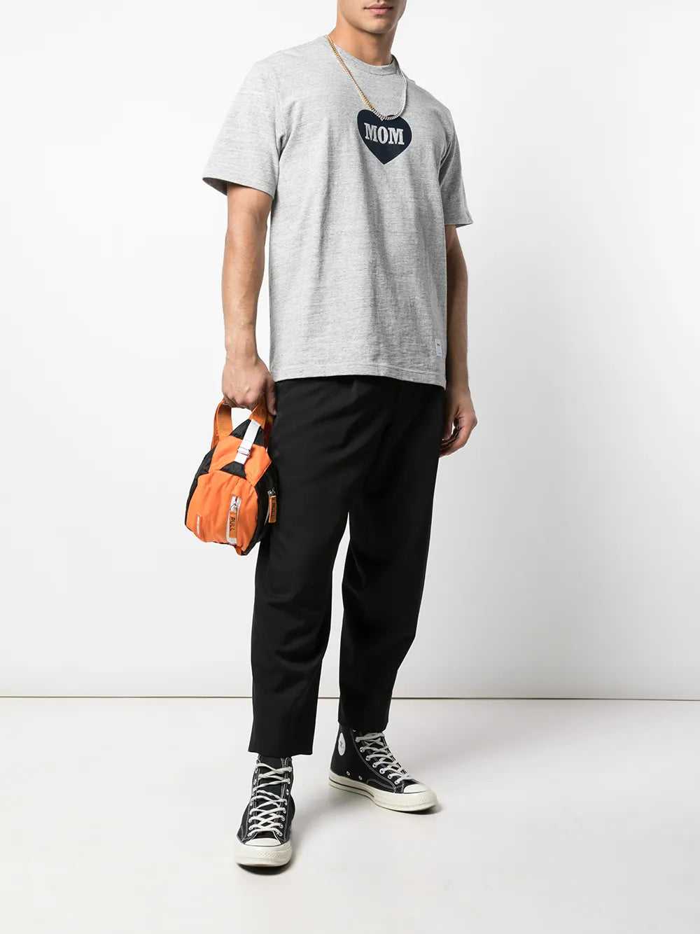 Supreme playera con estampado Mom - Gris - imagen 2