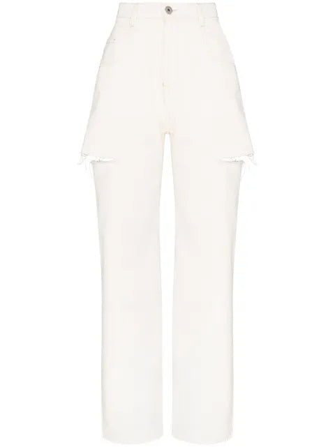 Maison Margiela jeans rectos con efecto envejecido - imagen 1