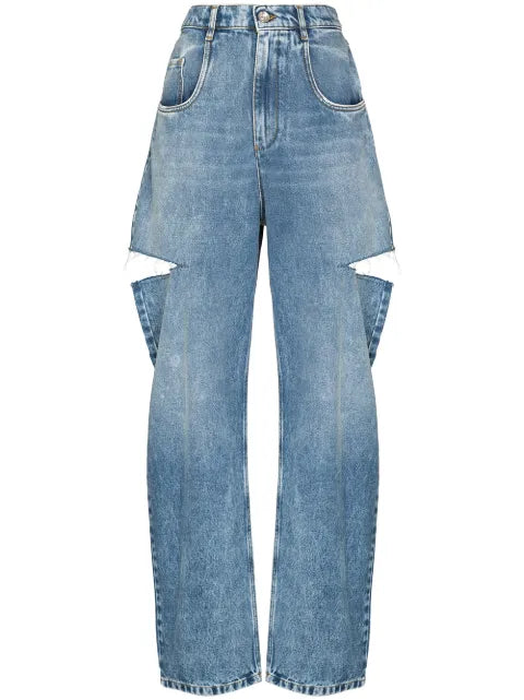 Maison Margiela jeans anchos con aberturas - imagen 1