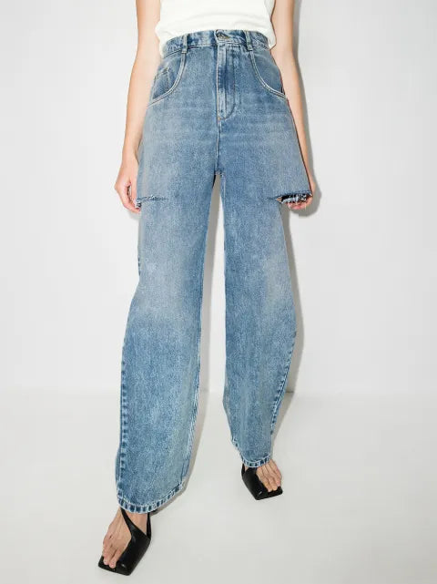 Maison Margiela jeans anchos con aberturas - imagen 2