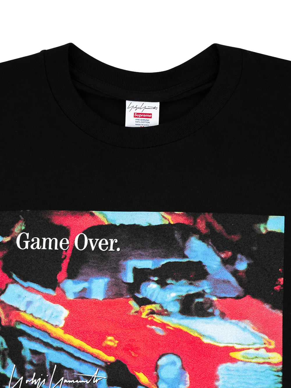 Supreme playera con estampado Game Over de supreme x Yohji Yamamoto - Negro - imagen 3