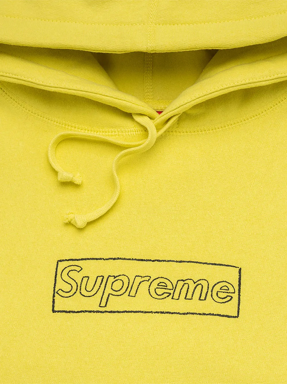 Supreme hoodie con logo de supreme x KAWS - Amarillo - imagen 3