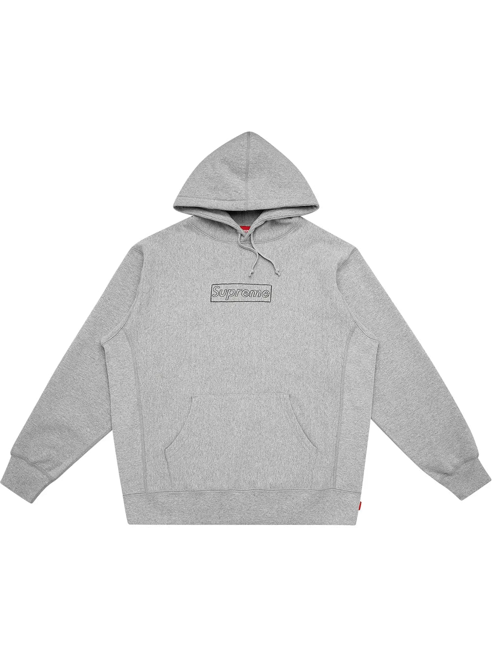 Supreme hoodie con logo de supreme x KAWS - Gris - imagen 1