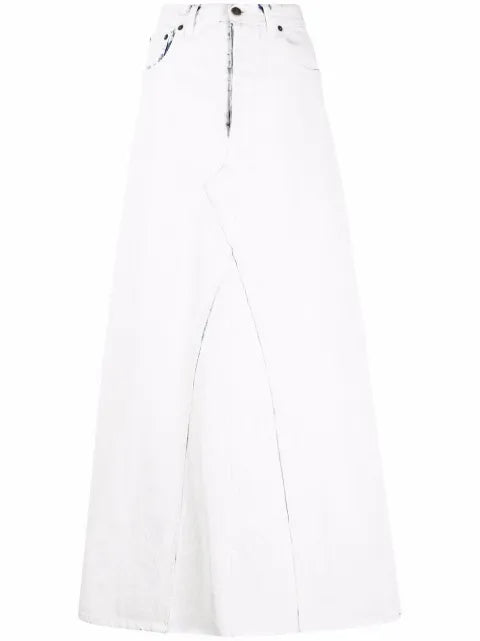 Maison Margiela falda larga de mezclilla - imagen 1