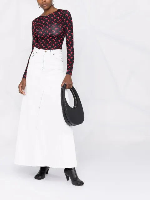 Maison Margiela falda larga de mezclilla - imagen 2