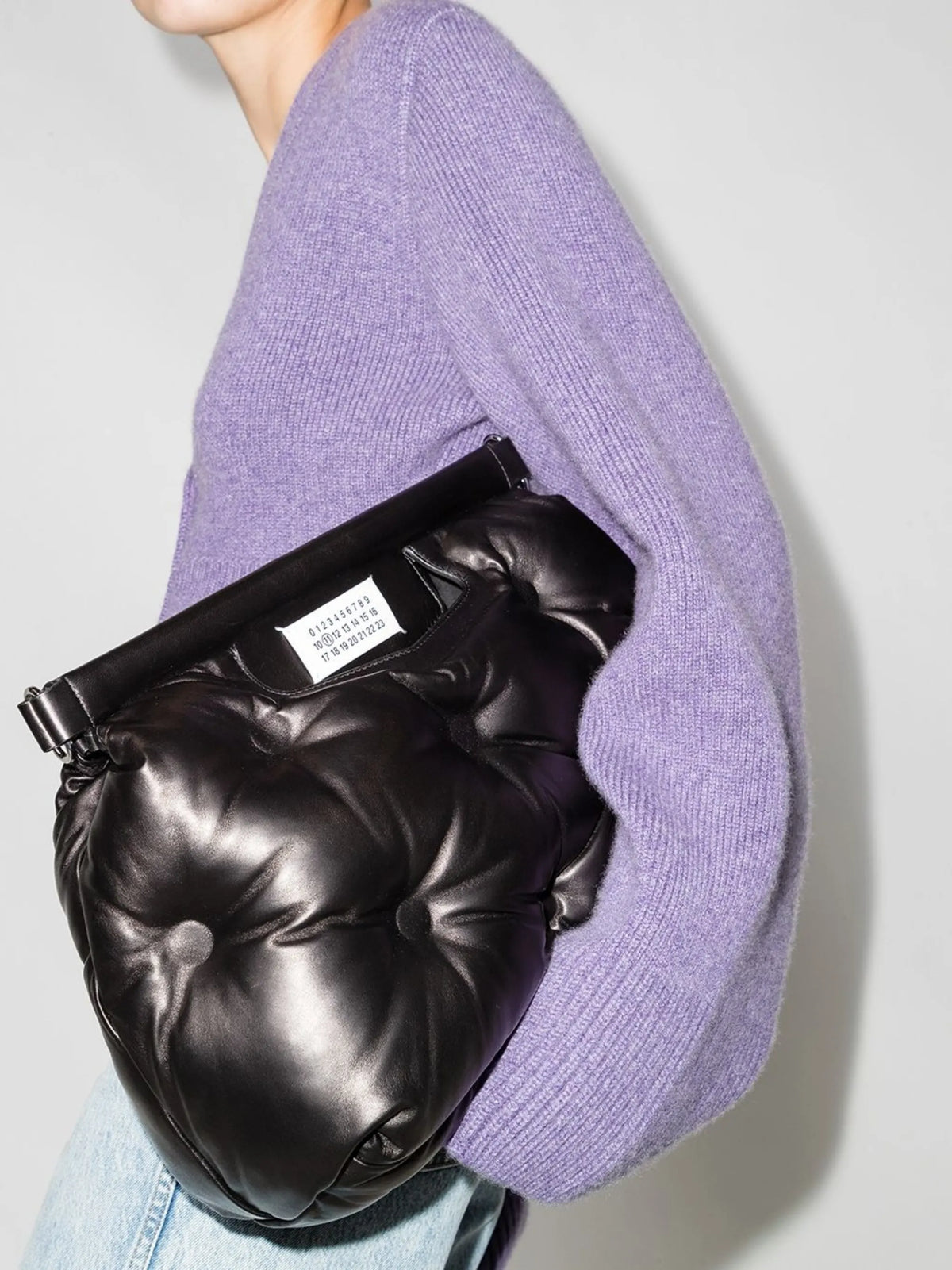 Maison Margiela bolsa de hombro Glam Slam Classique mediana - Negro - imagen 2