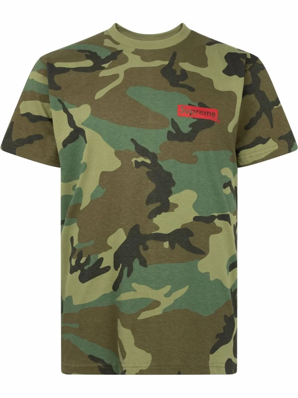 Supreme playera Spiral con estampado militar - Verde - imagen 1