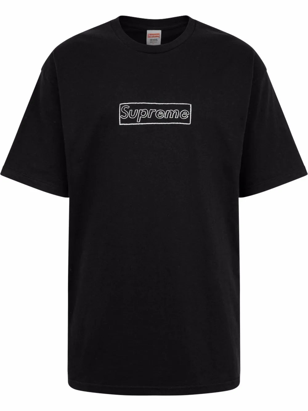 Supreme playera Chalk Logo de SUPREME x Kaws - Negro - imagen 1