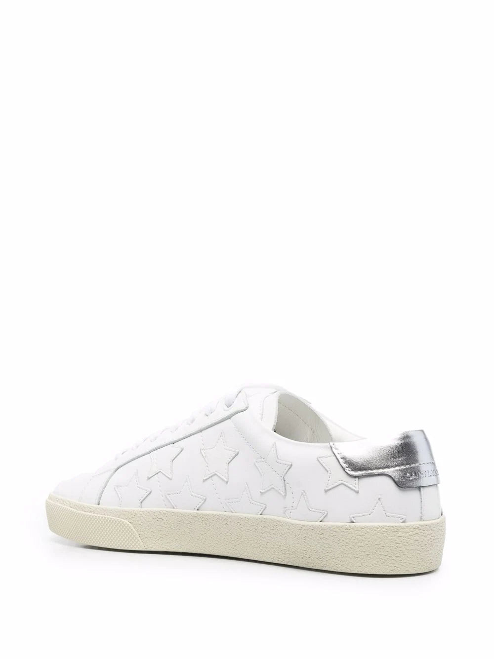 Saint Laurent tenis con parche de estrella Mujer