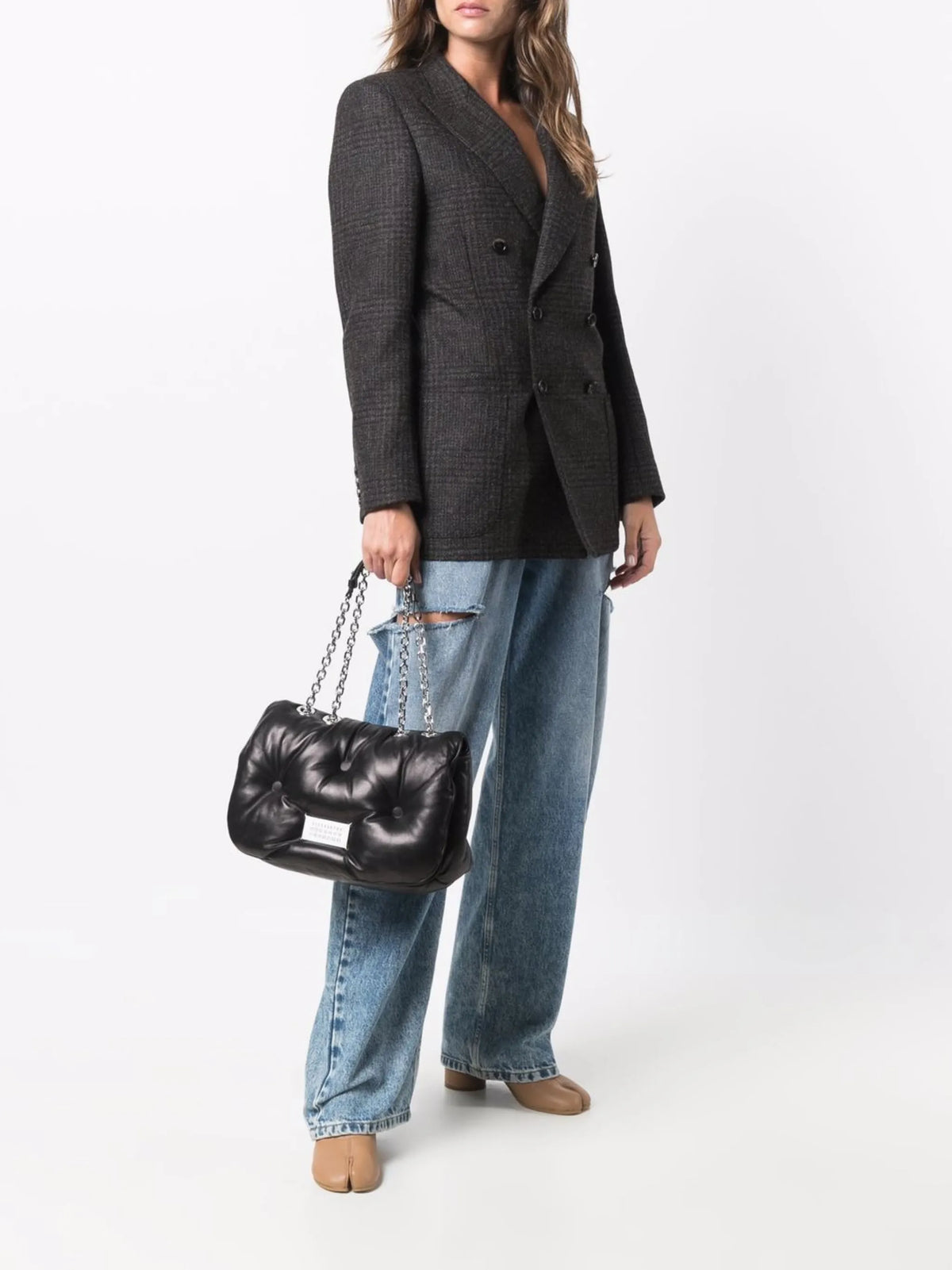 Maison Margiela bolsa de hombro Glam Slam mediana - Negro - imagen 2