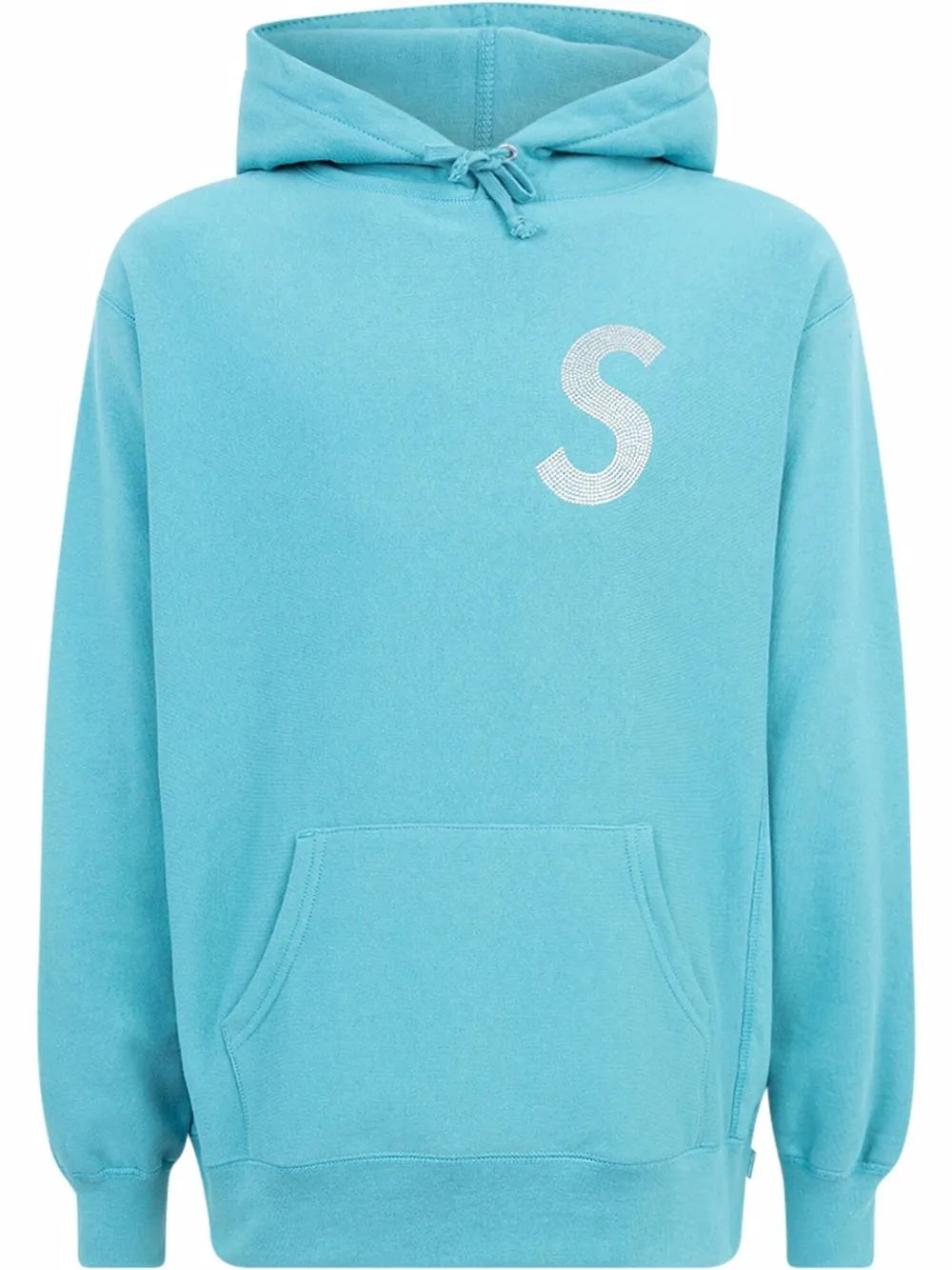 Supreme hoodie con logo S en Swarovski - Azul - imagen 1