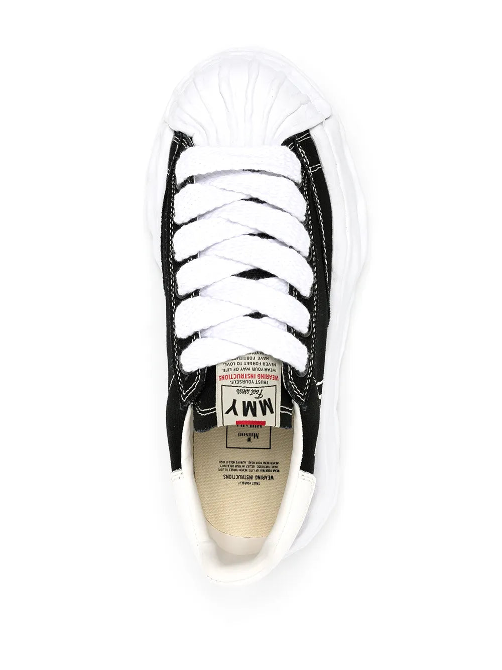 Maison MIHARA YASUHIRO tenis bajos Blakey - negro