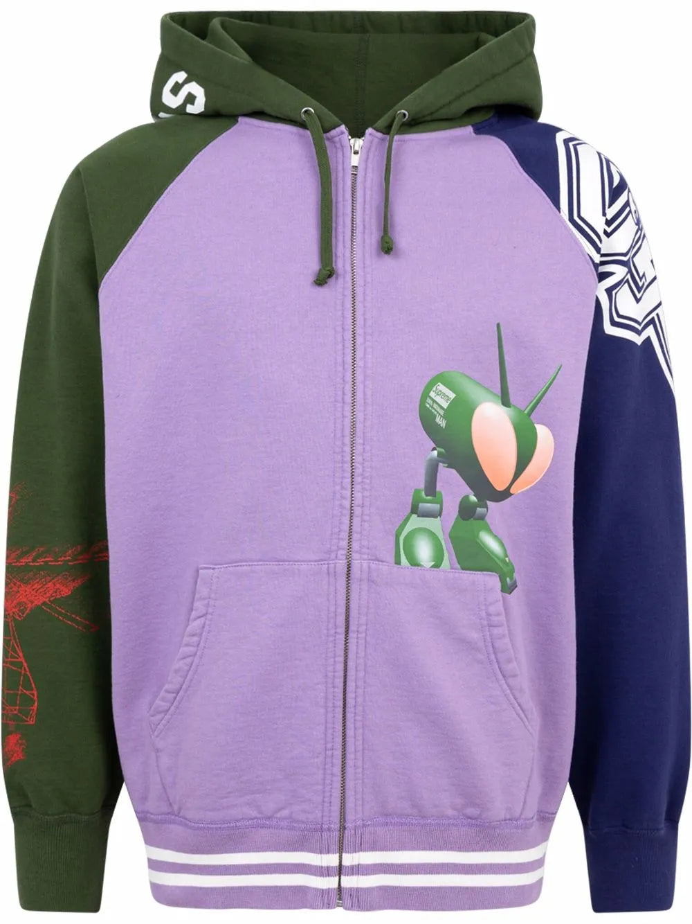 Supreme hoodie con cierre de Supreme x Junya Watanabe - Morado - imagen 1