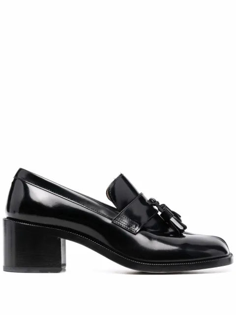 Maison Margiela mocasines Tabi con detalle de borlas - Negro - vista 1