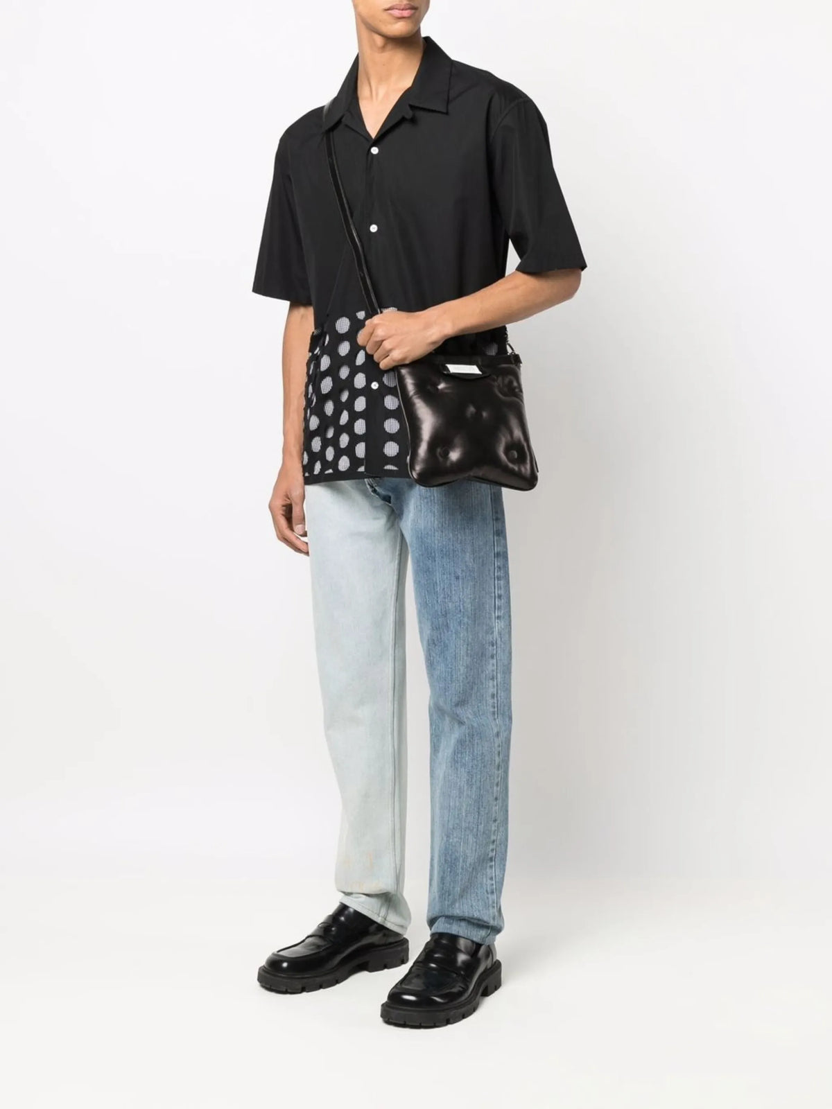 Maison Margiela mochila tipo mensajero Glam Slam - Negro - imagen 2