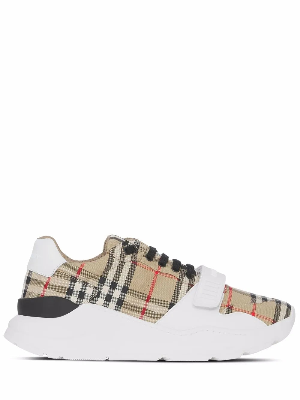 Burberry tenis con agujetas y motivo Vintage Check