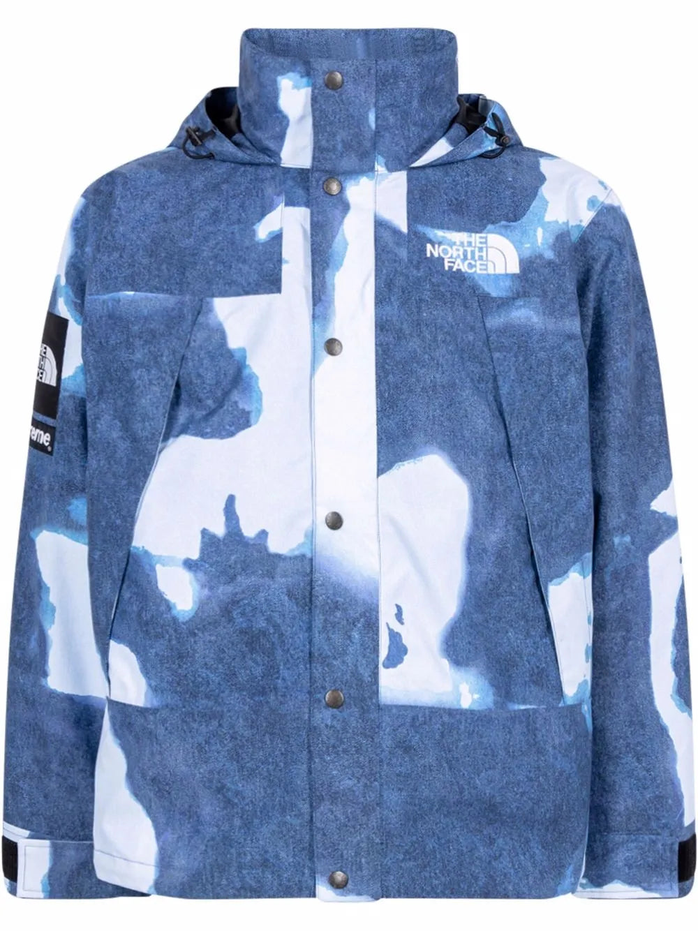 Supreme chamarra con estampado de mezclilla de supreme x TNF - Azul - imagen 1