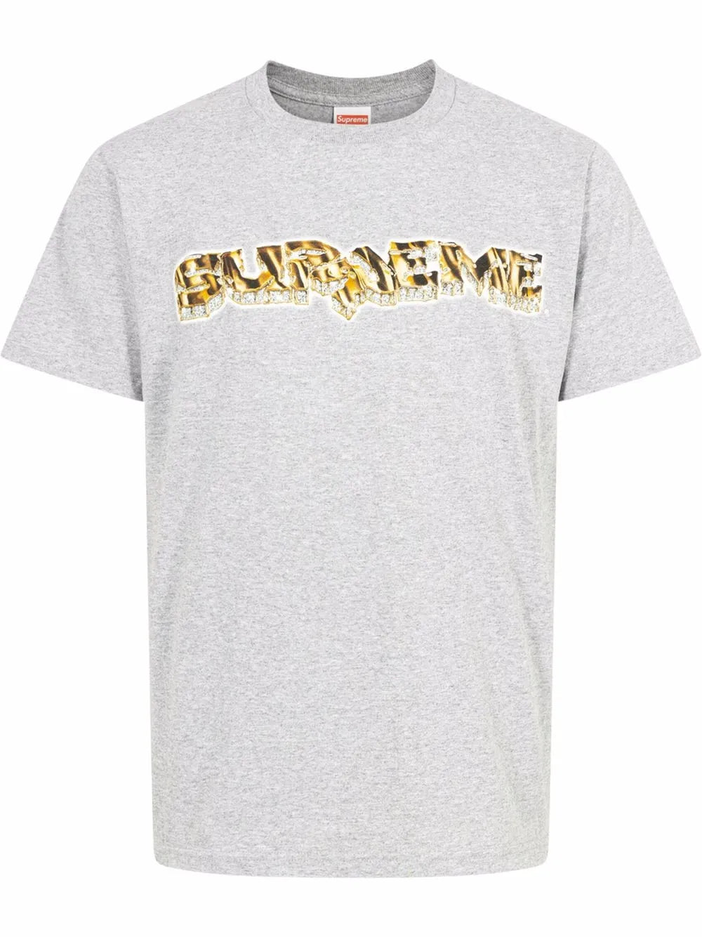 Supreme playera con estampado del logo diamante - Gris - imagen 1