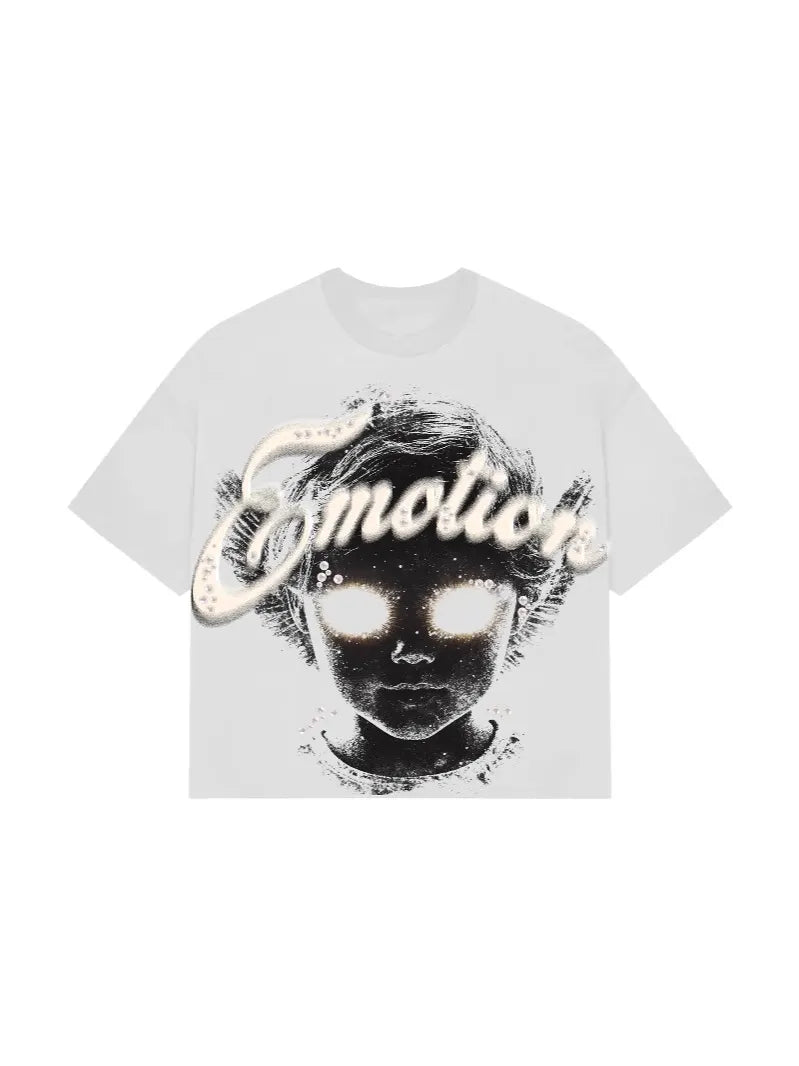 Mixed Emotion Awakened Gaze Graphic T-Shirt