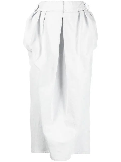Maison Margiela falda de mezclilla fruncida - imagen 1