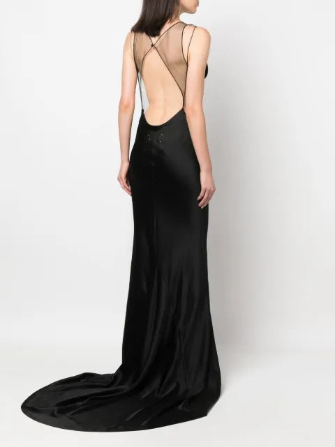Maison Margiela vestido de fiesta de satén - imagen 2