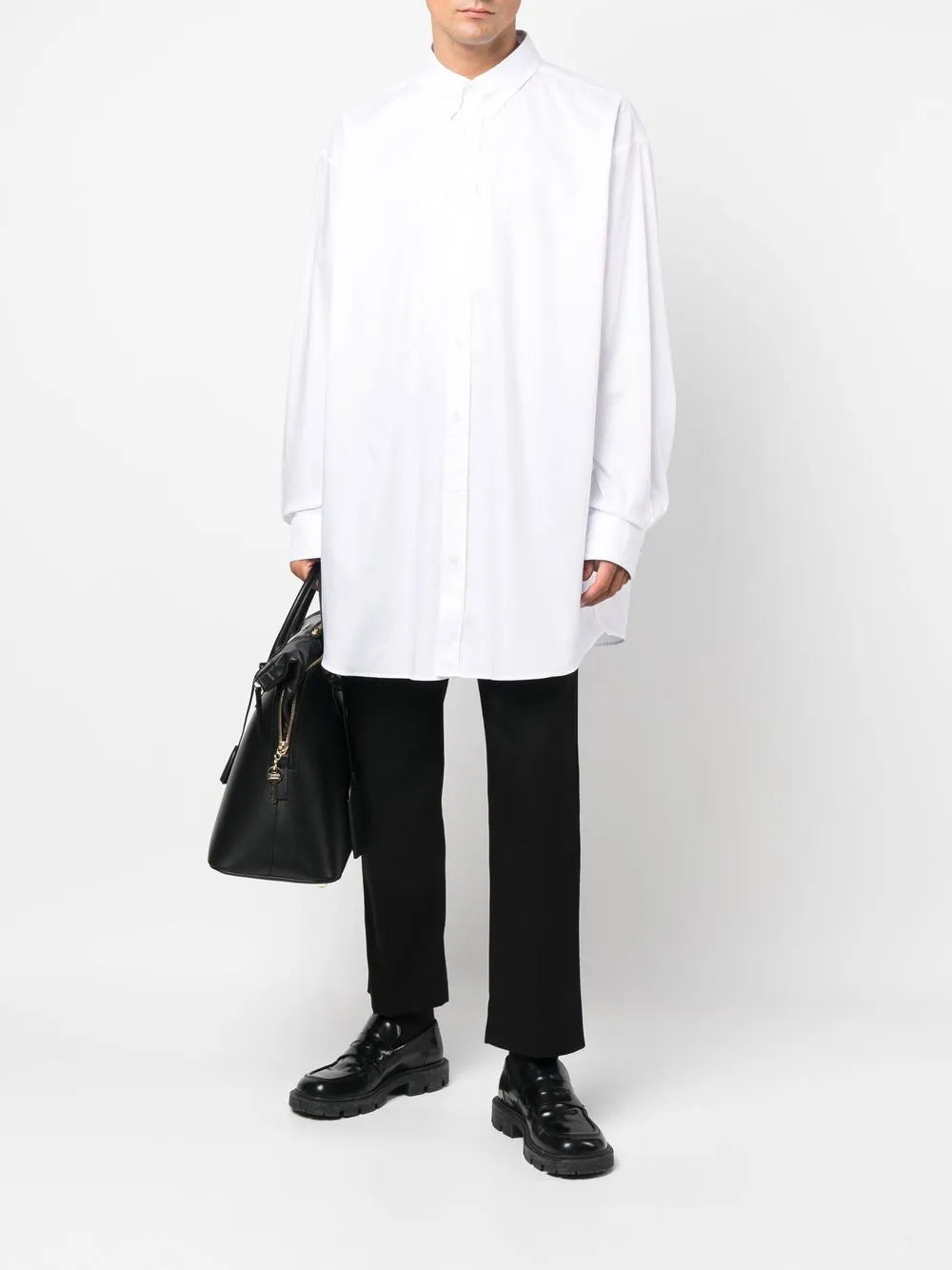 Maison Margiela camisa oxford con botones - Blanco - imagen 2