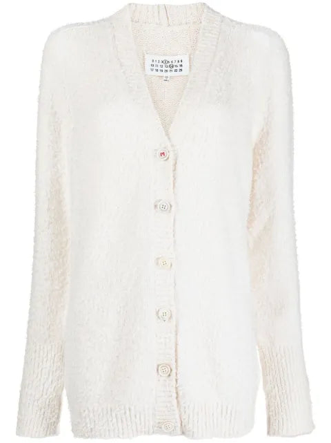 Maison Margiela cárdigan tejido con cuello en V - imagen 1