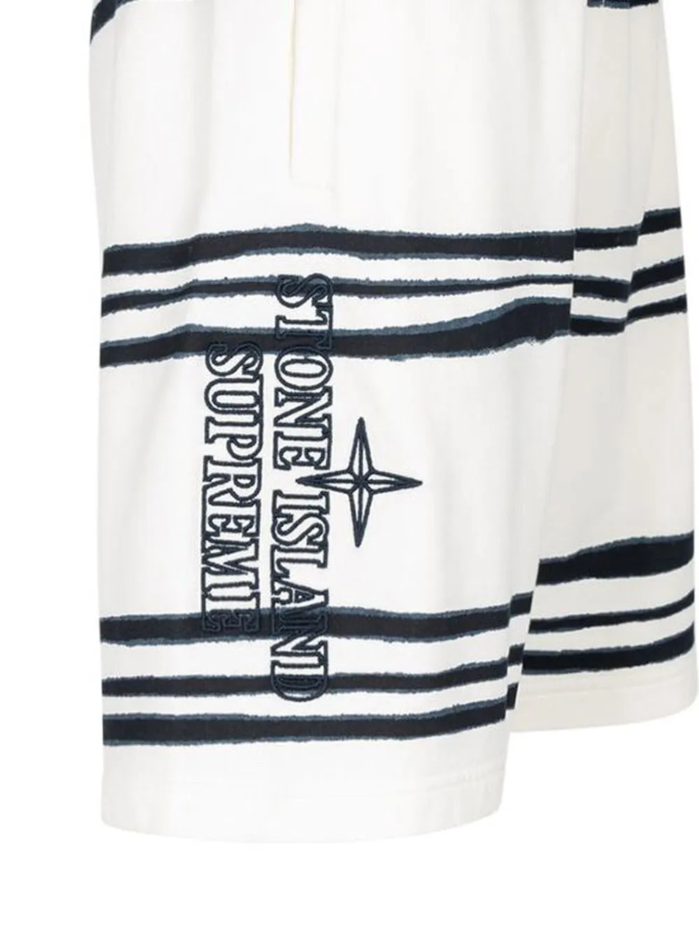 Supreme shorts a rayas de SUPREME x Stone Island Warp - Blanco - imagen 3