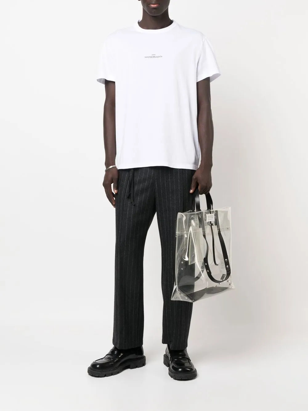 Maison Margiela playera con logo estampado - Blanco - imagen 2