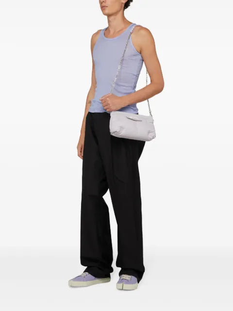 Maison Margiela pantalones de vestir con rayas de satén - imagen 2