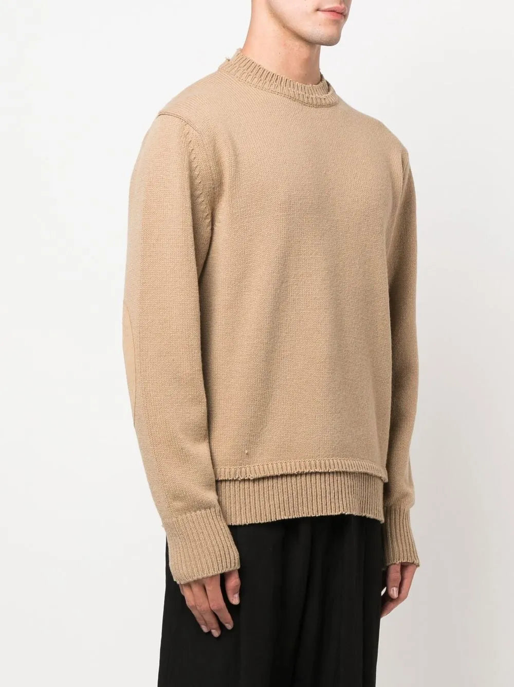 Maison Margiela suéter tejido con parche en los codos - Neutro - imagen 3