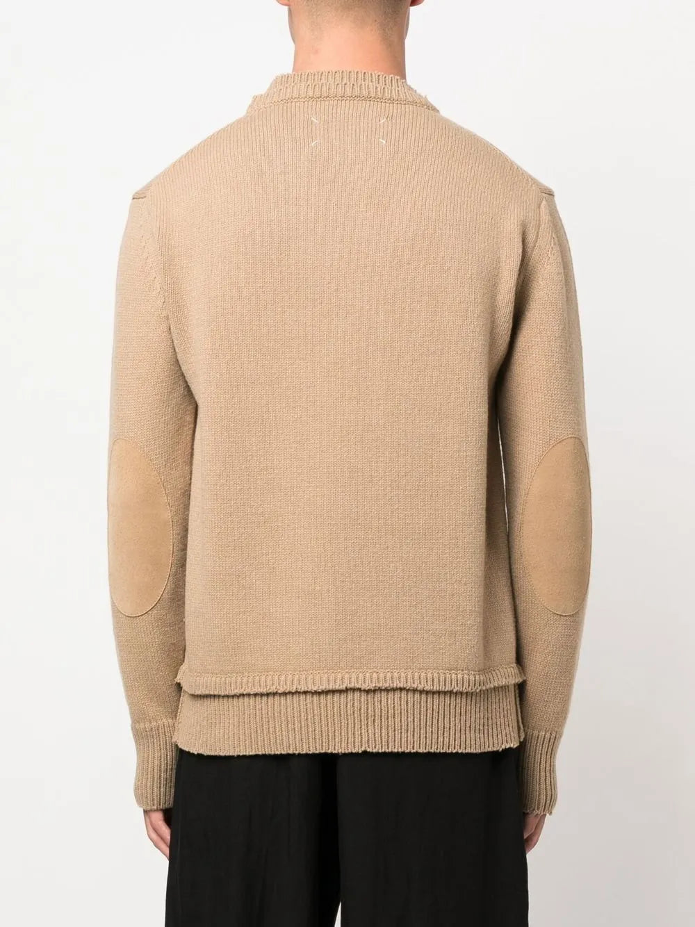 Maison Margiela suéter tejido con parche en los codos - Neutro - imagen 4