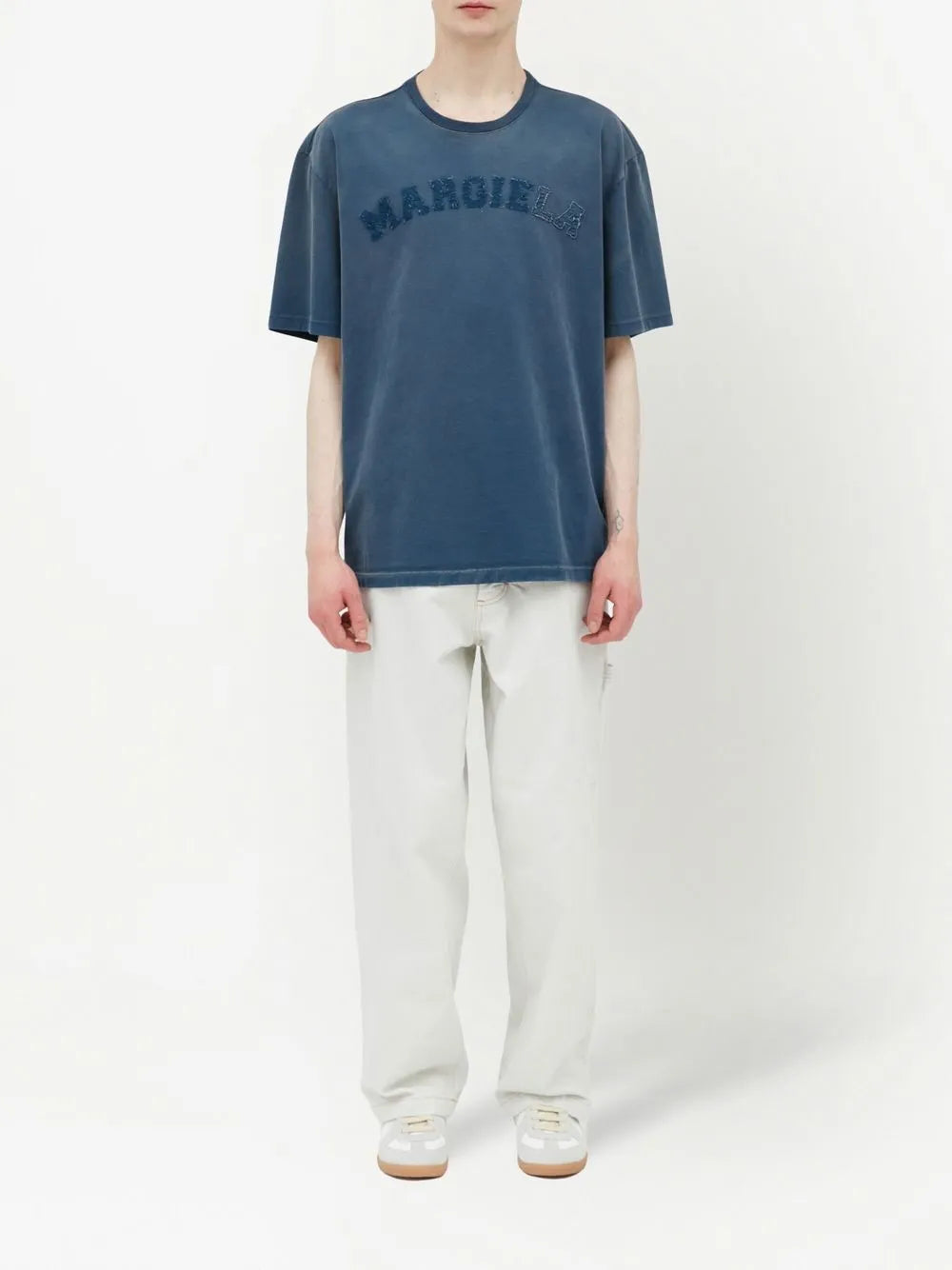 Maison Margiela playera con aplique del logo - Azul - imagen 2