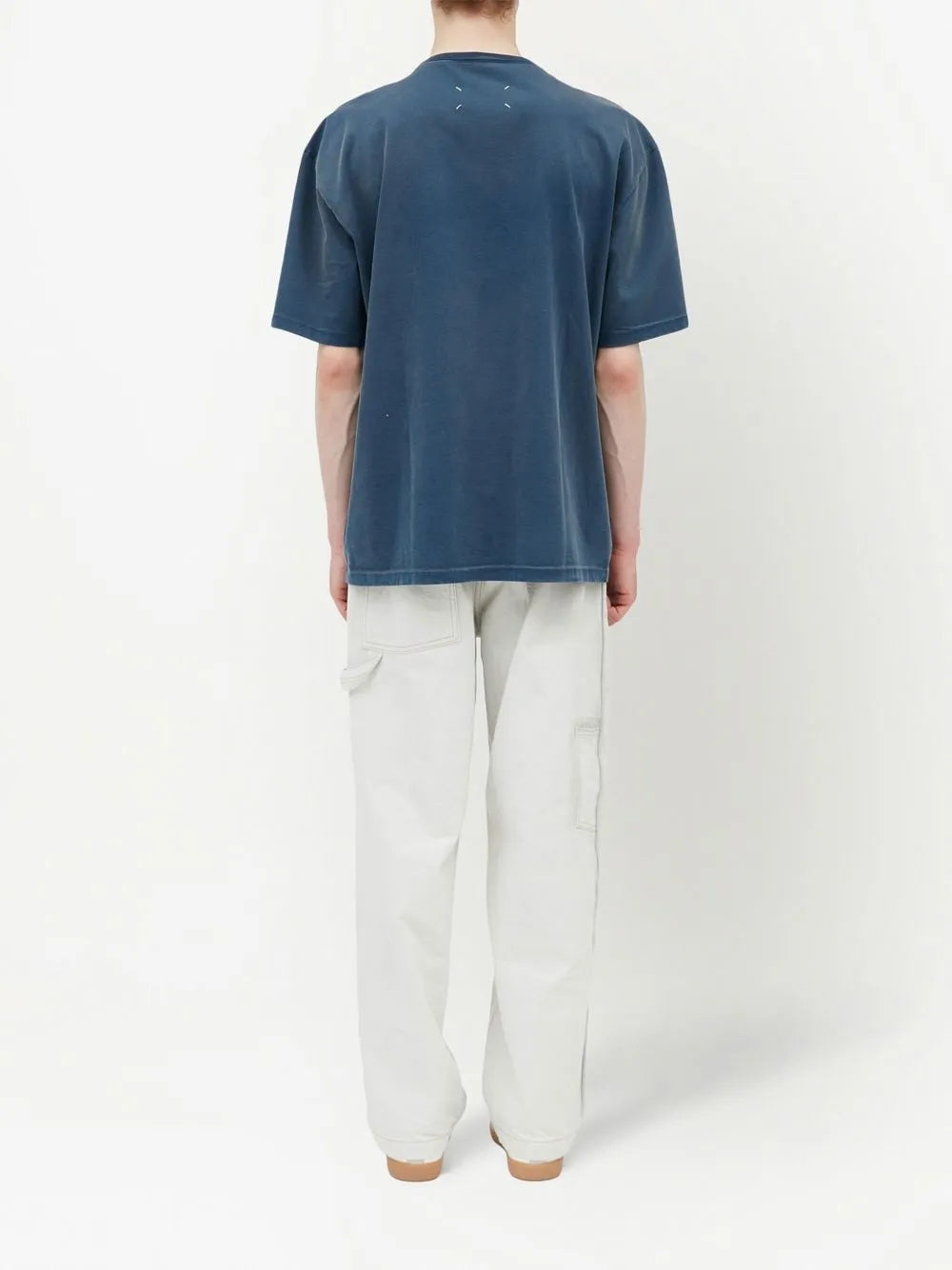 Maison Margiela playera con aplique del logo - Azul - imagen 4