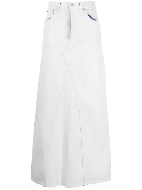 Maison Margiela falda midi de mezclilla - imagen 1