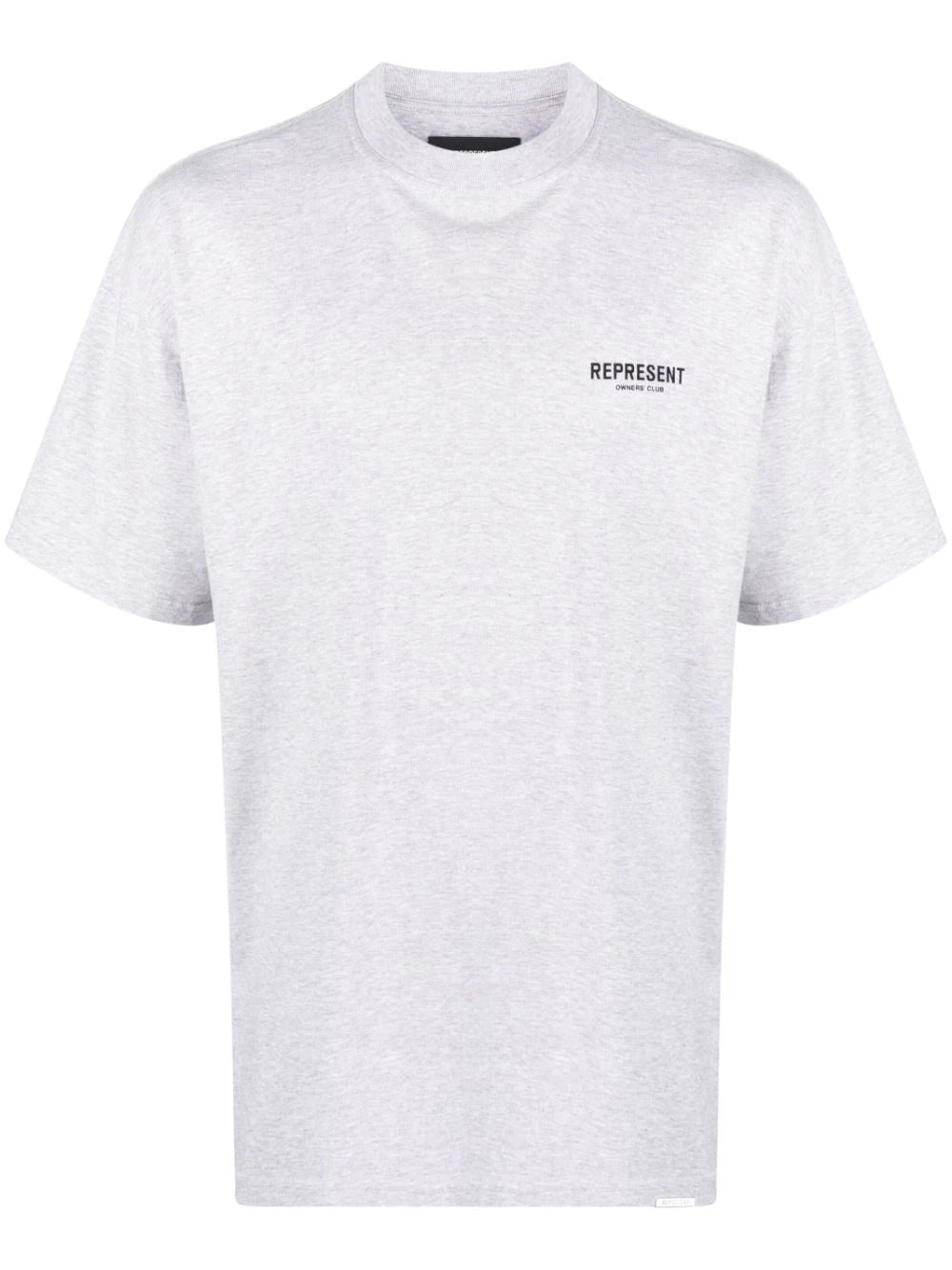 Playera Represent con efecto melange y logo estampado