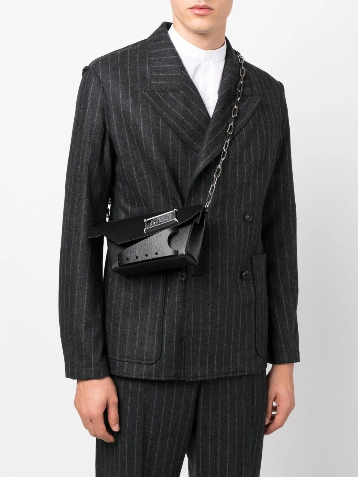 Maison Margiela bolsa de hombro Snatched - Negro - imagen 2