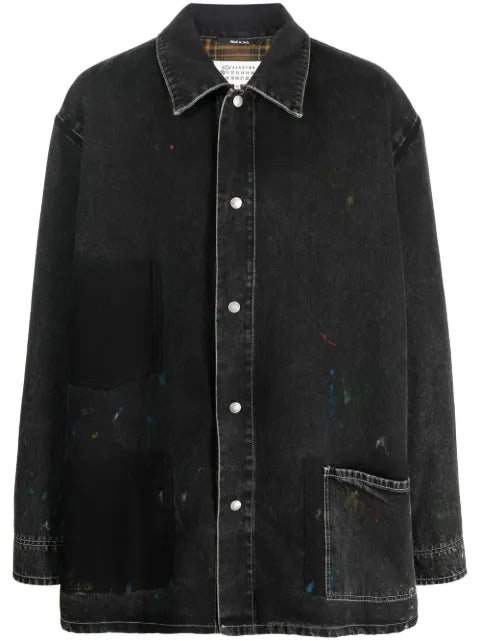 Maison Margiela abrigo de mezclilla con botones - imagen 1