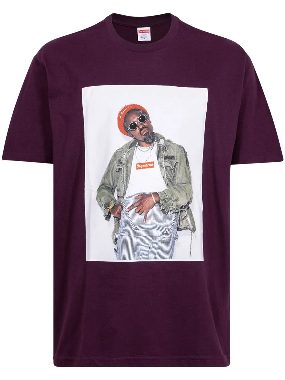 Supreme playera Andre 3000 con estampado gráfico - Morado - imagen 1