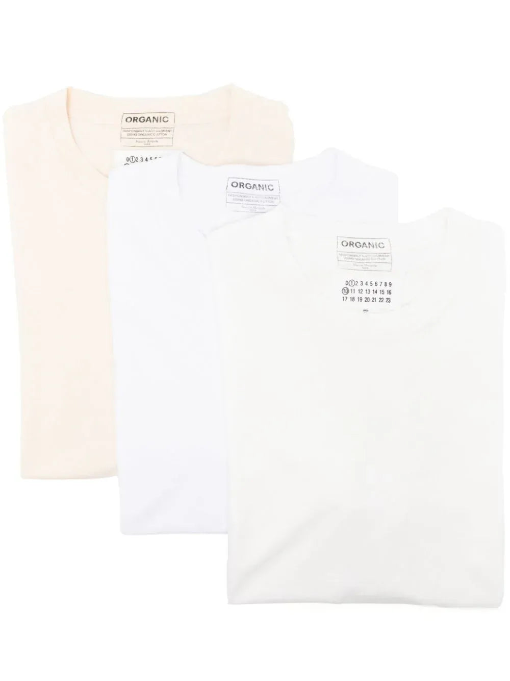 Maison Margiela pack de tres playeras - Blanco - imagen 1