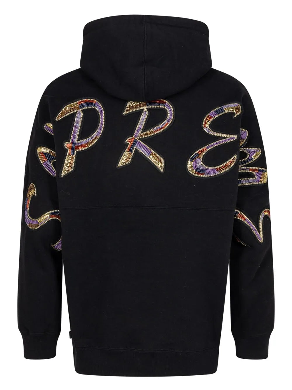 Supreme hoodie con logo bordado - Negro - imagen 2