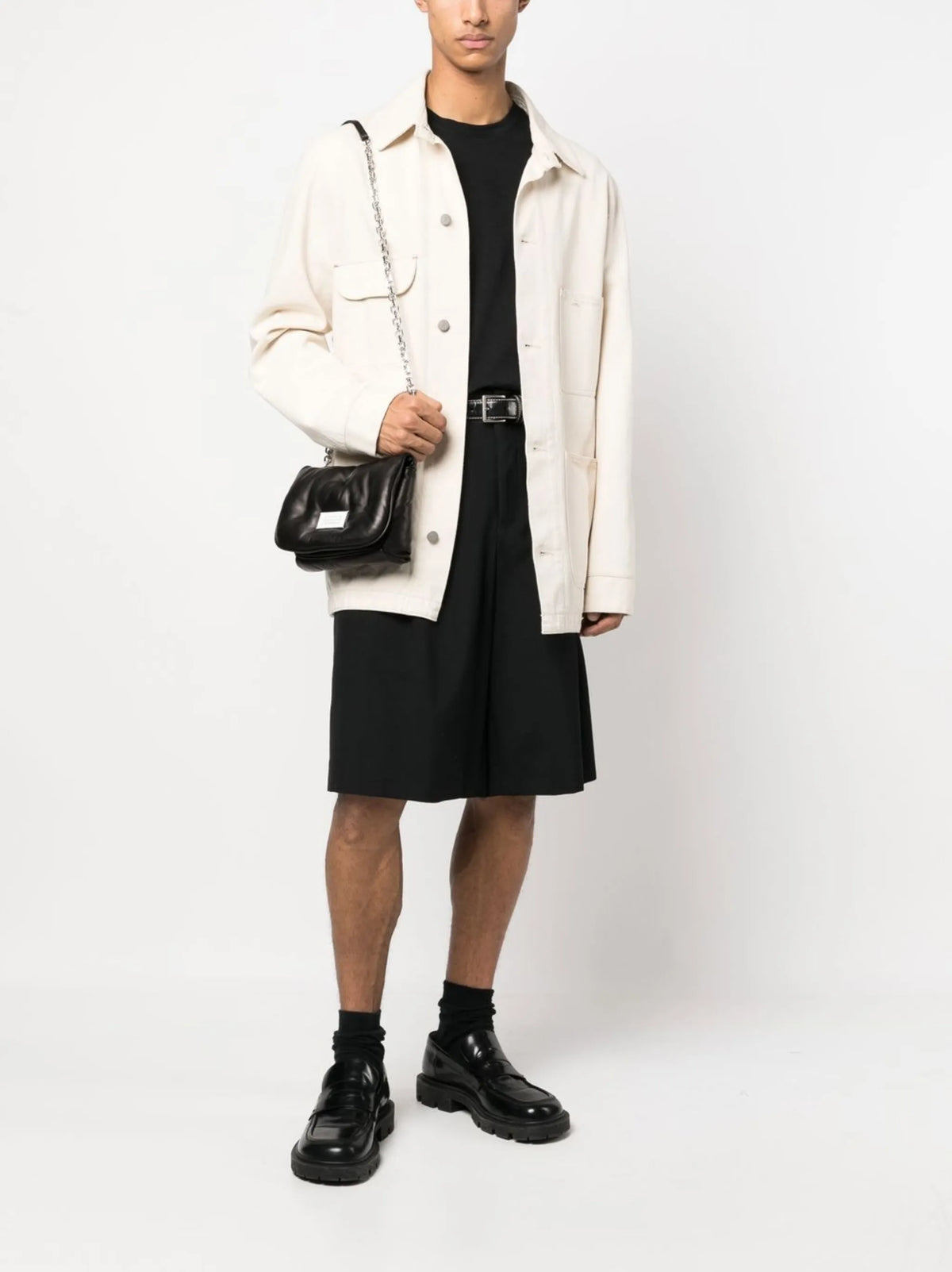 Maison Margiela bolsa de hombro Glam Slam Flap pequeña - Negro - imagen 2