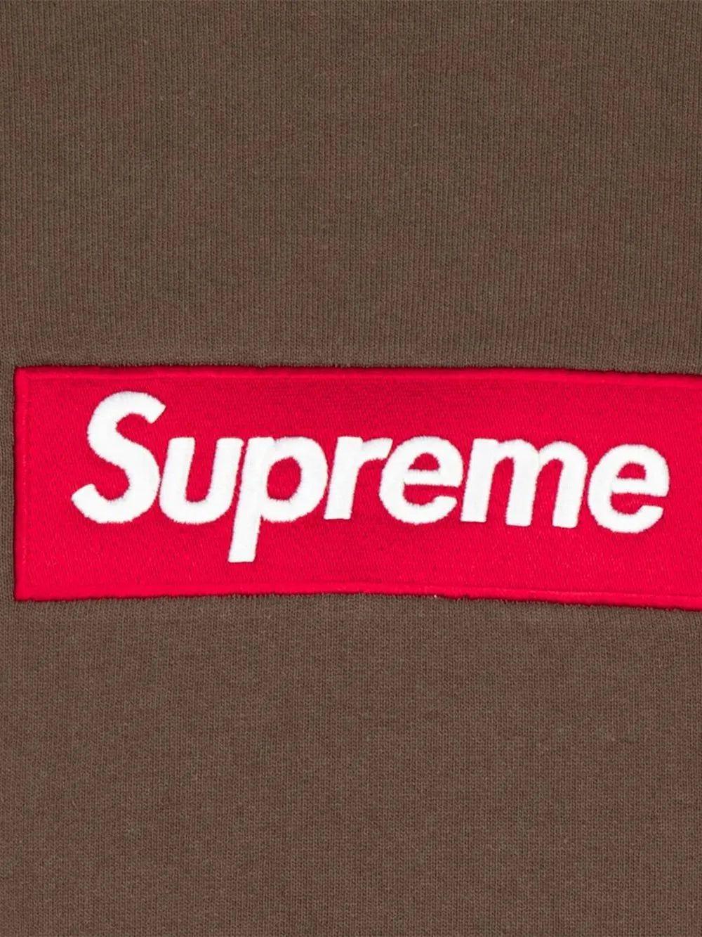 Supreme sudadera con cuello redondo y logo - Marrón - imagen 3