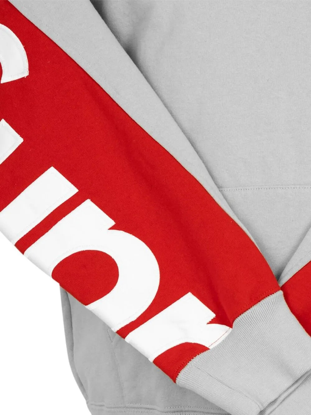 Supreme hoodie corta con paneles - Gris - imagen 3