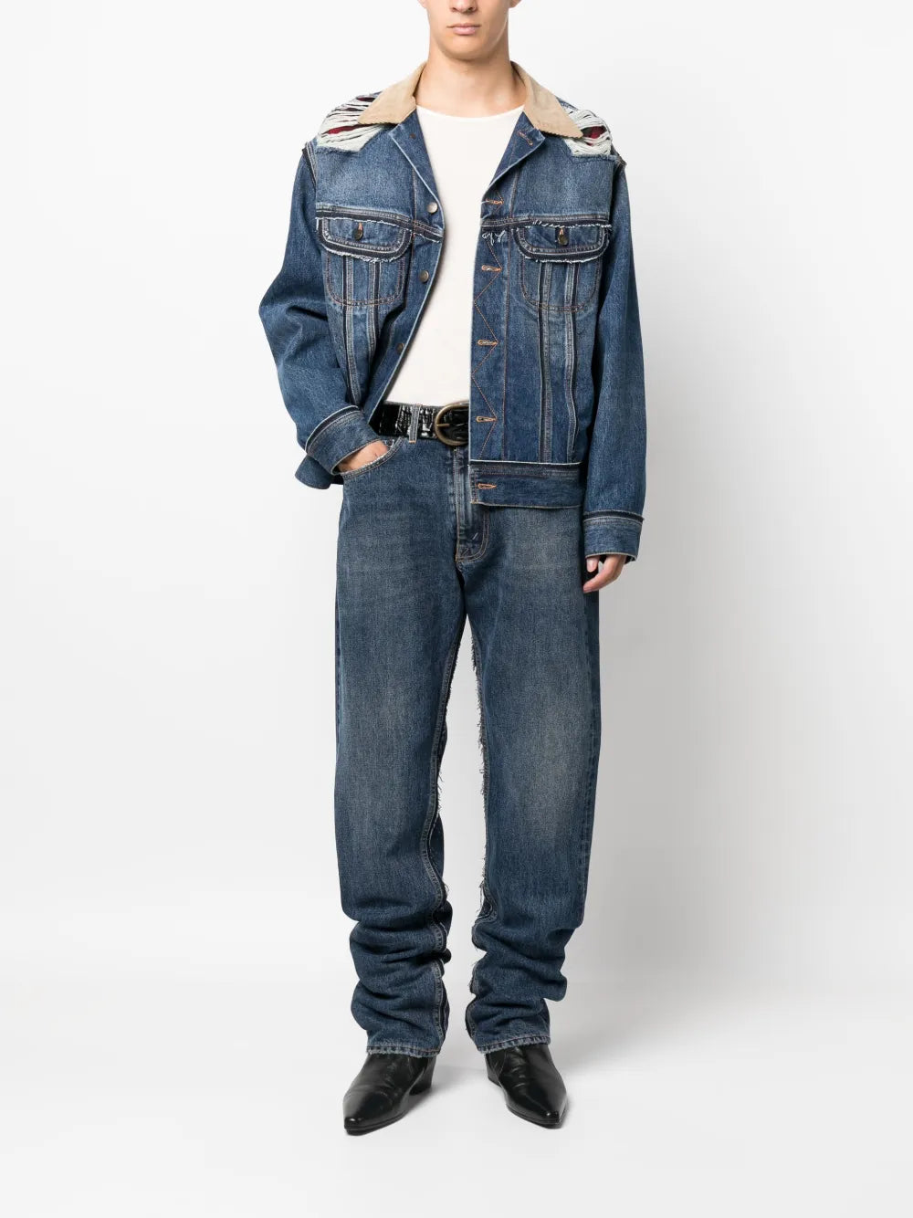 Maison Margiela jeans tapered de Maison Margiela x Pendleton - Azul - imagen 2