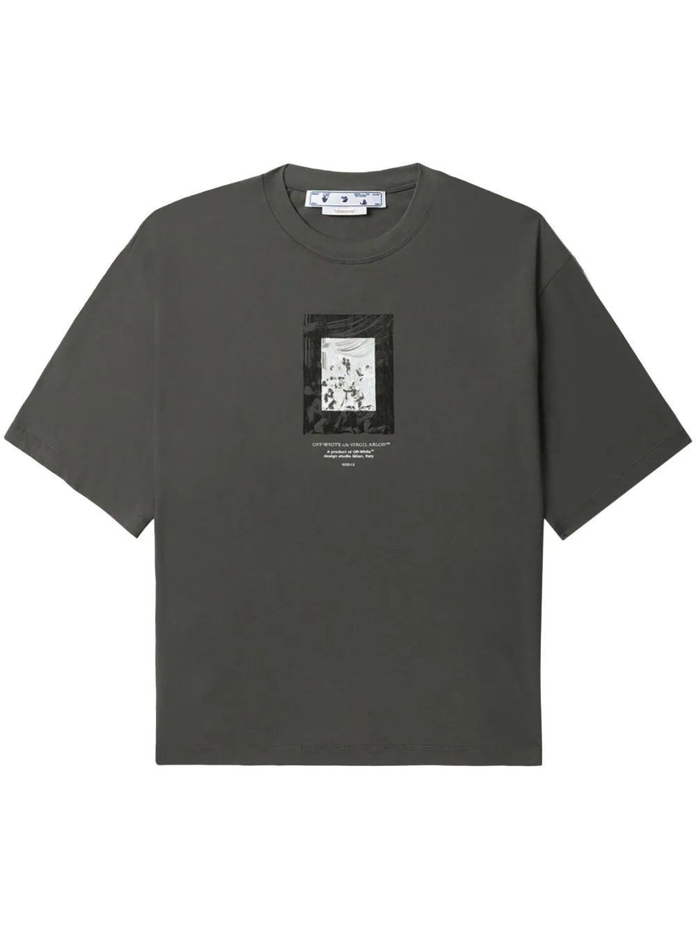 Playera Off-White con estampado gráfico