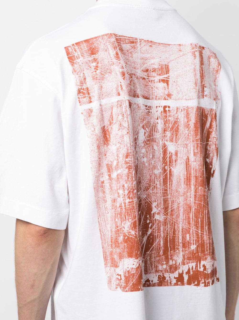 Playera Off-White manga corta con logo estampado